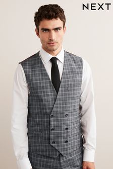 Grey Check Suit Waistcoat (A86747) | 25 €