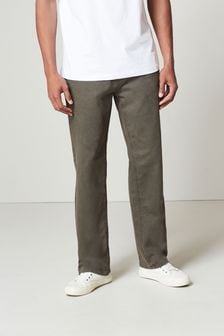 Khakigrün - Lässige Passform - Gefärbte Stretch-Jeans (A86785) | 10 €