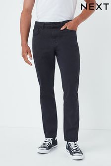 海軍藍 - 窄版 - 彩色彈力牛仔褲 (A86786) | HK$241