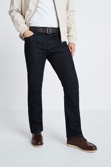 ג'ינס כחול - גזרה מתרחבת - ג'ינס עם חגורה (A86787) | ‏111 ₪