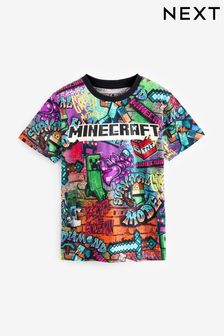 Minecraft Grafitti All Over Print License T-Shirt (4-16yrs) (A87082) | kr186 - kr253