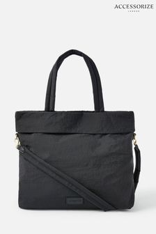 Accessorize Black Sadie Shopper Bag with Recycled Polyester (A87263) | ₪ 126