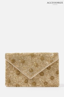 Аксесуар Золота сумка-клатч Тара (A87472) | 1 300 ₴