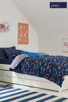 Joules Blue Sea Monsters BCI Cotton & Recycled Polyester Duvet Cover and Pillowcase Set (A87823) | $68 - $83