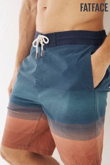 FatFace Mens Blue Camber Ombre Stripe Swim Shorts (A88170) | €50