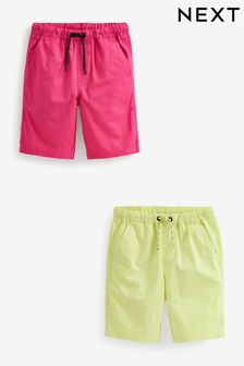 Pink/Yellow Pull-On Shorts 2 Pack (3-16yrs) (A88551) | 58 SAR - 100 SAR