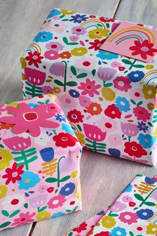 Bright Floral Wrapping Paper and Tags (A88664) | DKK20