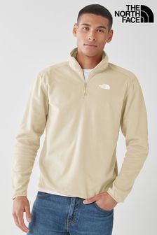 Neutral - bluză din fleece cu fermoar scurt The North Face 100 Glacier (A88700) | 401 LEI