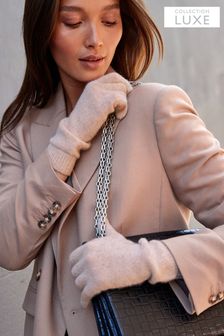 Oatmeal Cream Collection Luxe 100% Cashmere Gloves (A89200) | €29