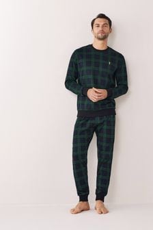 Green/Navy Blue Check Pyjamas (A89218) | $42