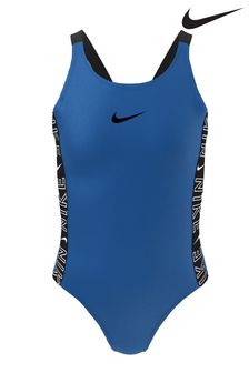 Blau - Nike Badeanzug mit Logoband und Verschluss hinten (A89315) | 21 €