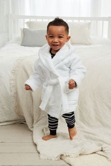 White Towelling Dressing Gown (9mths-12yrs) (A89410) | €41 - €49