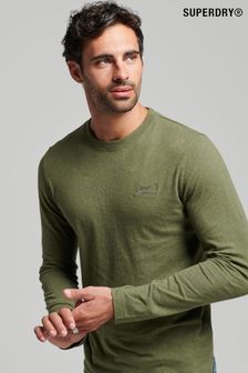Superdry Green Vintage Logo Embroidered Long Sleeve Top (A89617) | €36
