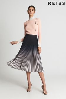Reiss Marlie Ombre Pleated Midi Skirt (A89768) | kr2 726