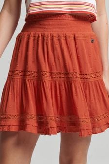 Superdry Red Vintage Lace Mini Skirt (A89786) | €20