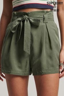 Superdry Green Vintage Paper Bag Shorts (A89818) | 58 €