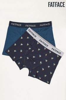 FatFace Cockerel Boxershorts, 2er-Pack, Blau (A89892) | 13 €