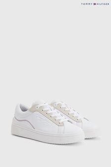 Tommy Hilfiger White Elevated Cupsole Trainers (A90069) | ₪ 512
