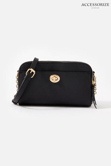 Accessorize Leona Black Lock Cross-Body Bag (A90371) | 18 €