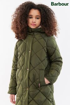 Barbour® Girls Olive Green Sandyford Quilted Jacket (A90996) | €138 - €164