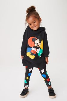 Mickey Mouse Black - Ensemble sweat à capuche à motif personnage et legging (3 mois - 7 ans) (A91069) | €25 - €30