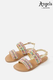 Angels by Accessorize Pink Beaded Scalloped Sandals (A91207) | 27 € - 28 €
