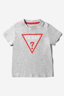 Baby Boys Logo Print T-shirt In Grey (A91279) | 25 €