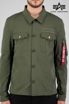 Grün - Alpha Industries Green Overshirt Jacket (A91370) | 226 €