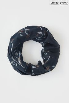 Синий трикотажный шарф-хомут White Stuff (A91820) | €16