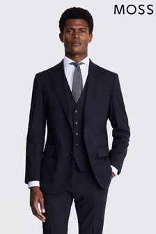 MOSS Performance Charcoal Grey Tailored Fit Suit: Jacket (A91976) | 76,470 Ft