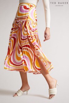 חצאית מידי עם קו מותן נמוך בצבע לבן של Ted Baker דגם Faidi (A92183) | ‏698 ₪