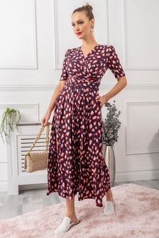 Jolie Moi Leopard Coleen Jersey Maxi Dress (A92429) | 57 €