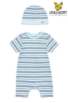 Set cu tricou și bavetă Albastru Pantaloni de sport pentru băieți Lyle &Scott (A92779) | 200 LEI