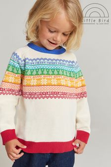Little Bird by Jools Oliver Rainbow Younger Fairisle Pattern Christmas Knit Jumper (A92986) | 20 € - 25 €