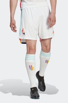 adidas White World Cup Belgium 22 Adult Away Shorts (A93347) | €48