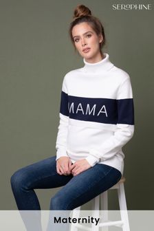 Seraphine White Cotton Mama And Mini Matching Jumpers (A93804) | 93 €
