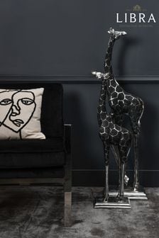 Libra Silver Giant Back Facing Giraffe Sculpture (A93810) | 3,347 SAR
