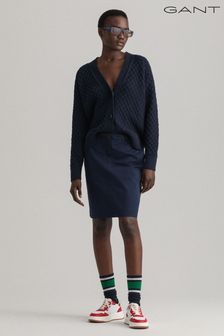 GANT Womens Blue Organic Cotton Chino Skirt (A94122) | €102