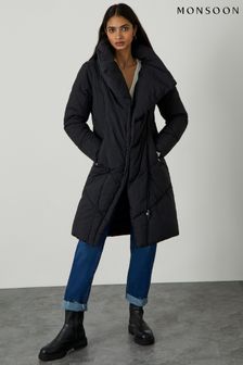 Черное дутое пальто Monsoon Daisy (A94222) | €69