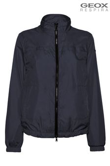 Geox Blomiee Short Womens Blue Jacket (A94250) | $283