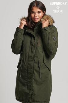 Superdry Green Authentic Military Parka Coat (A94298) | €125