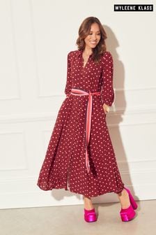 Myleene Klass Pink Printed Shirt Dress (A94609) | CA$141