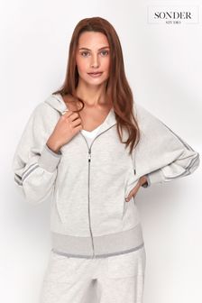 Sonder Studio Kapuzensweatshirt mit schimmerndem Streifendesign (A94843) | 20 €