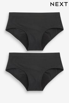 Black Briefs 2 Pack Teen Light Flow Period Pants (7-16yrs) (A94957) | kr340 - kr390