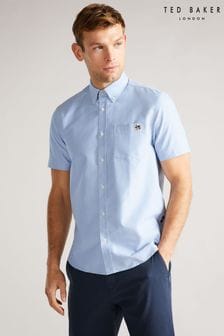 Ted Baker Capsho Blue Short Sleeve Oxford Shirt (A94973) | 57 €