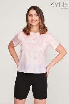 Kylie Teen Pink Friends Print T-Shirt (A95385) | 28 zł