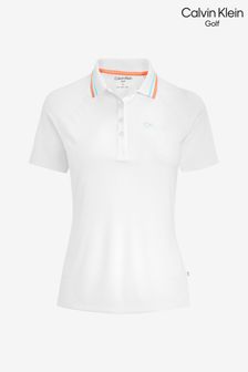 Calvin Klein Golf White Holloway Polo Shirt (A95436) | ₪ 256