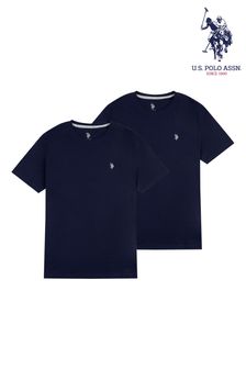 Marineblauer Blazer - U.S. Polo Assn. Lounge-T-Shirts, 2er-Pack (A95925) | CHF 57