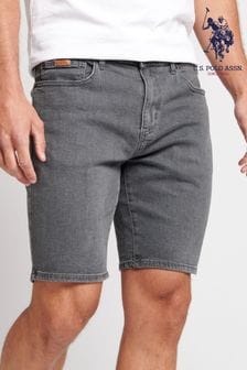 U.S. Polo Assn. Grey 5 Pocket Slim Fit Denim Shorts (A95968) | €29