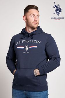 U.S. Polo Assn. Blue Stripe Rider Overhead Hoodie (A95992) | 87 €